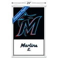 thumbnail image 3 of MLB Miami Marlins - Logo 22 Wall Poster with Magnetic Frame, 22.375" x 34", 3 of 5