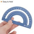 thumbnail image 4 of Unique Bargains Geometry Set 15cm 4pcs Laser Engraving Hollow Metal Ruler Set, Dark Blue, 4 of 5
