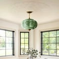 thumbnail image 3 of Arturesthome Eloise Scallop Milk Glass Semi-Flush Mount Pendant Ceiling Light, 3 of 18