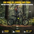 thumbnail image 2 of Seemoon Electric Dirt Bike for Adults 3200W Peak Mid Drive Off Road 48V 28Ah 32 MPH 45 Miles Dual Hydraulic Disc Brakes Full Suspension 17 16 Inch, 2 of 8