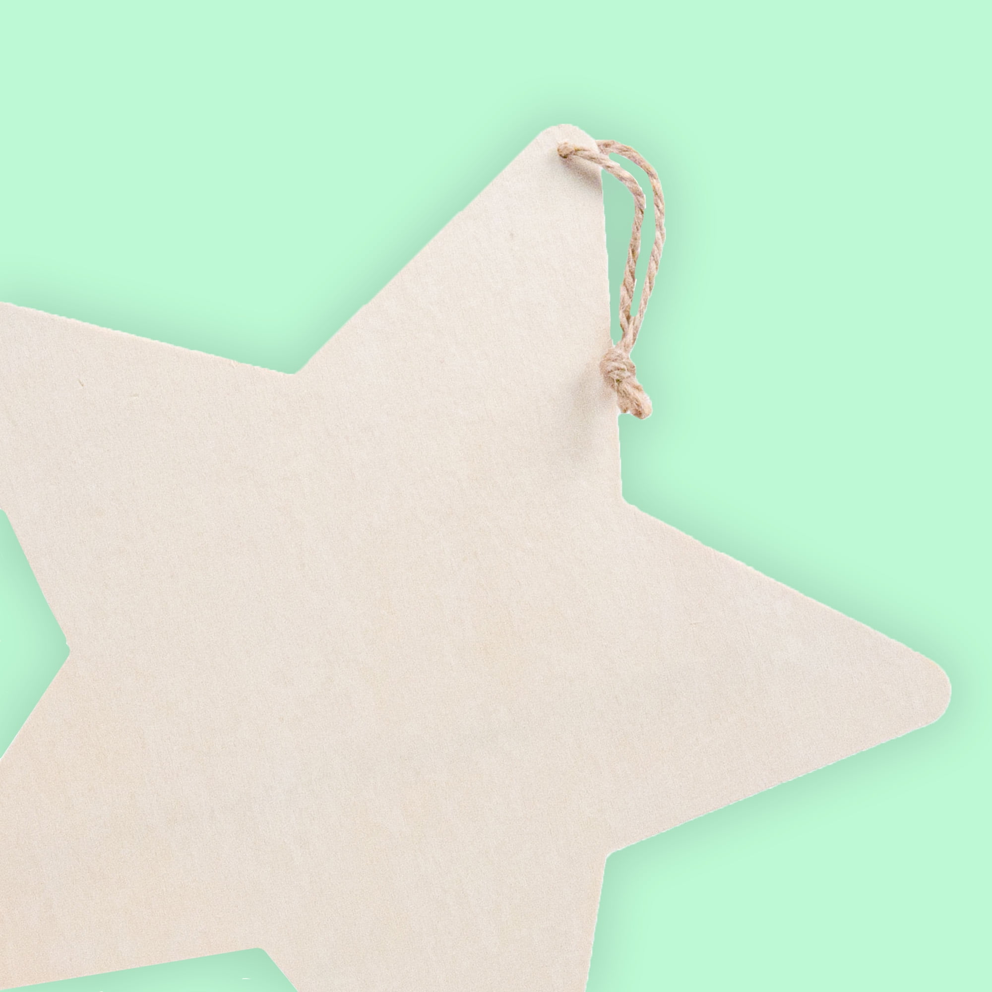(3 pack) On the Surface Wooden Star, Brown Wood Star Cutout Décor