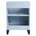 thumbnail image 5 of Fine Fixtures Opulence Collection 24 in. W x 18 in. D x 33 in. H Bathroom Vanity in Pastel Blue with White Ceramic Sink - Black hardware, 5 of 8