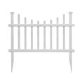 thumbnail image 3 of 2.5ft H x 3.5ft W (2 Panels) No Dig Zippity Washington Fence Kit, White Vinyl Picket Fence Panels, Easy DIY Decorative Fencing for Yard, Patio, or Deck, Temporary Outdoor Border for Garden, ZP19048, 3 of 7