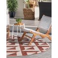thumbnail image 5 of Jill Zarin Outdoor Collection Area Rug - Napa (6' 7" Round Rust Red/Ivory), 5 of 8
