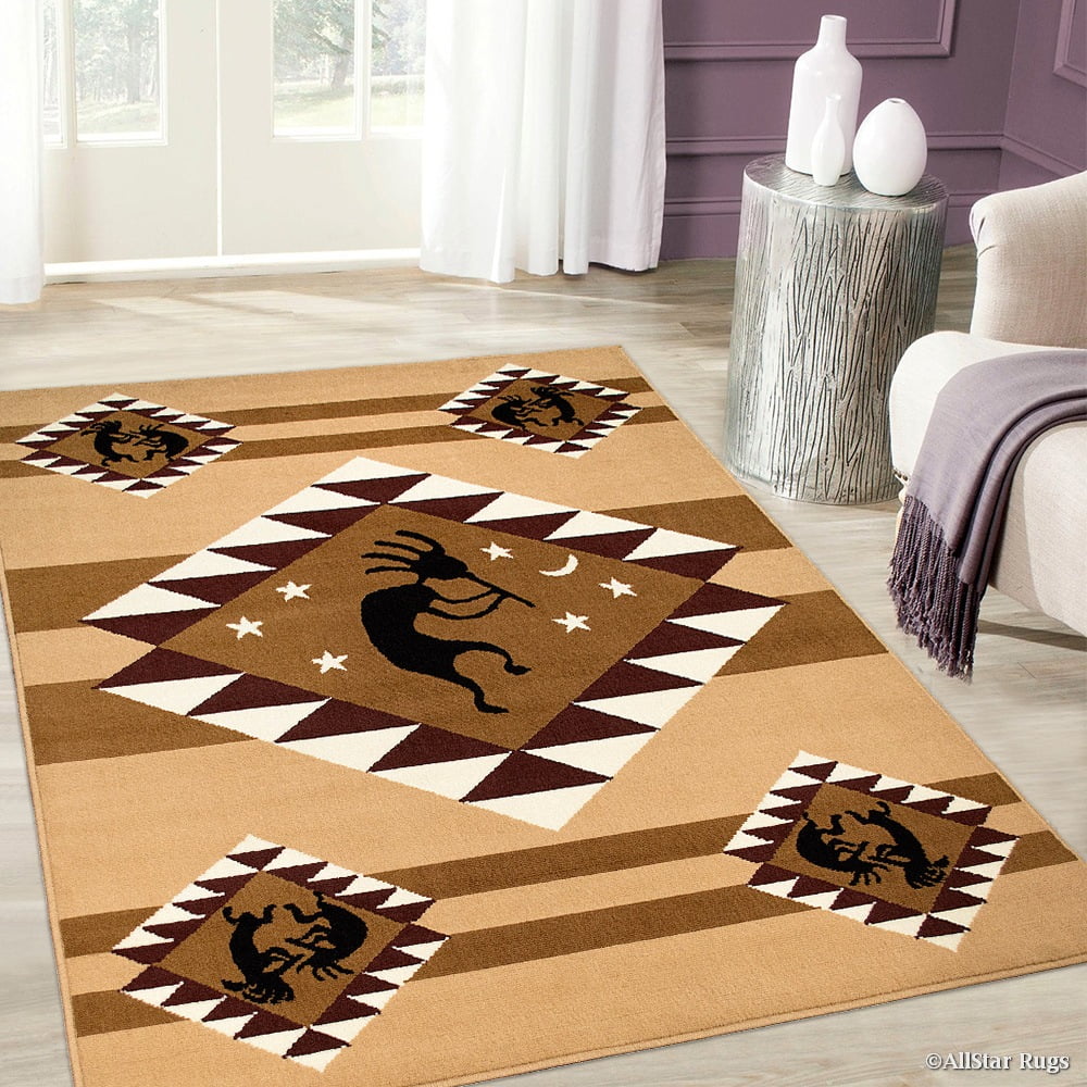 Allstar Brown Woven High Quality Rug. Traditional. Persian. Flower