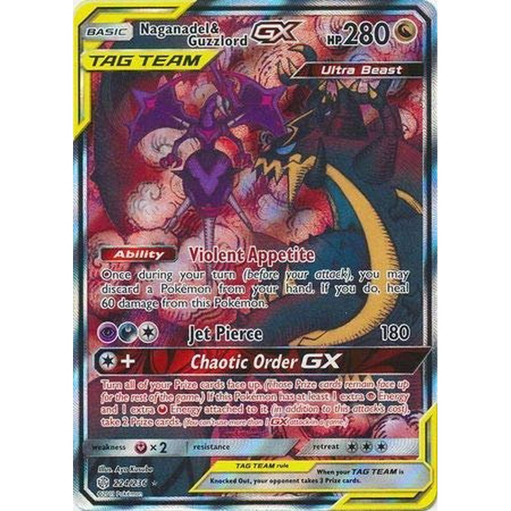 Naganadel & Guzzlord Tag Team GX (Alternate Art) 224/236 Full Art