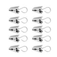 thumbnail image 3 of TABLZONE 30Pcs Silver Stainless Steel Curtain Clip Rings for Home Office School Hospital Use, 3 of 7