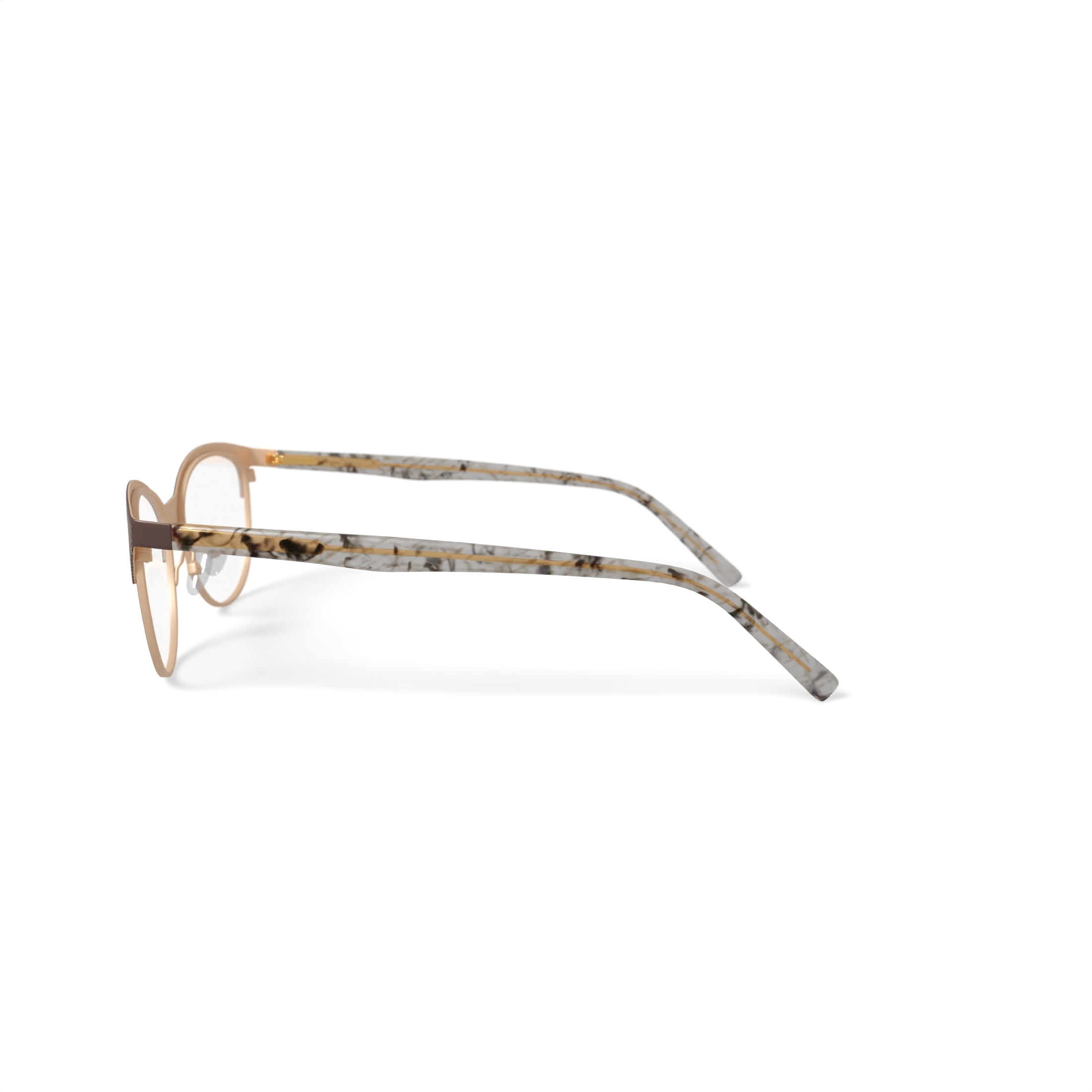 Walmart Women's MK10404 Browline Prescription Eyeglasses with Case, Beige