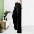 thumbnail image 2 of Black Boy Girl Loose Fit for Kids Girl Boy Midi Knee Length Lounge Thin Flare Bell Bottom Straight Leg Basic Long Bootcut Leg Skirt Trousers Pants Child 2025 Clothing 9 Years, 2 of 4