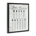 thumbnail image 3 of Stupell Industries Traditional Kitchen Conversion Chart Typography Painting Black Floater Framed Canvas Art Print Wall Art, 25 x 31, 3 of 9