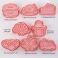thumbnail image 5 of Gieenan 8 PCS Cookie Cutter Set Plastic Material Cutter Thanksgiving Series Biscuit Mold, 5 of 9