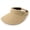 Khaki, variant on Sun Visor Hats for Women Wide Brim UV Protection Adjustable Large Golf Beach Cap Packable Travel Sport Visor