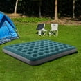 thumbnail image 4 of Honeydrill Queen Size Camping Air Mattress Patterned Airbed with Flocked Surface, 4 of 7