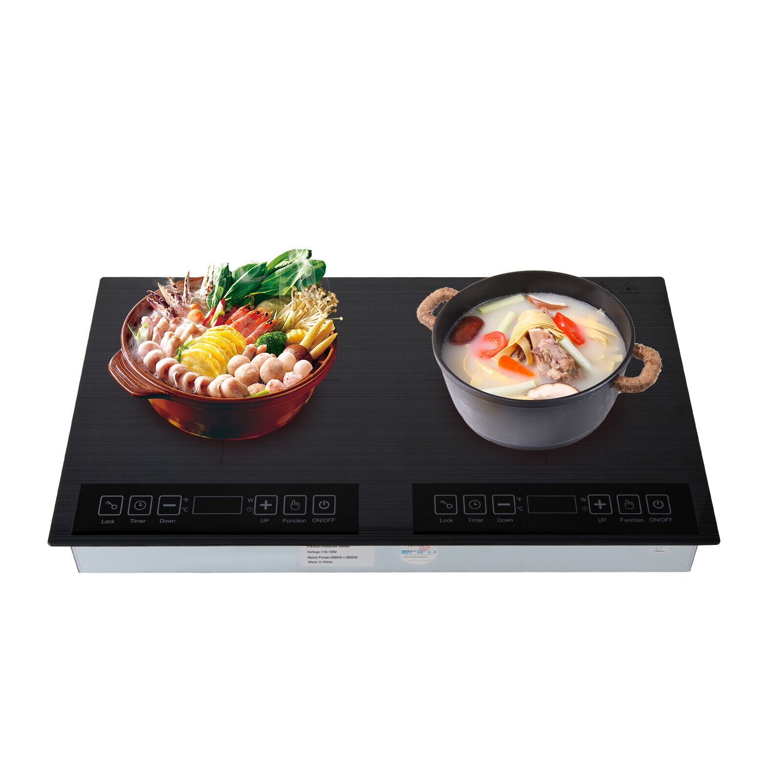 Electric Induction Cooktop Countertop Dual Cooker 2 Burner Cooker