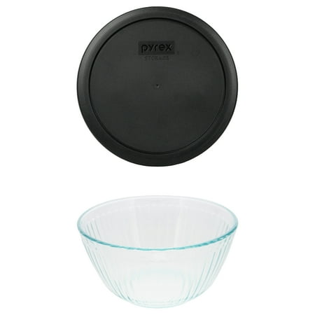 

Pyrex (1) 7402 6-Cup Bowl and (1) 7402-PC 6/7 Cup Black Lid