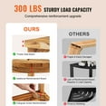 thumbnail image 3 of VEVOR Corner Teak Shower Bench 17"H × 12"R Teak Wood for Inside Shower Bathroom, 3 of 9