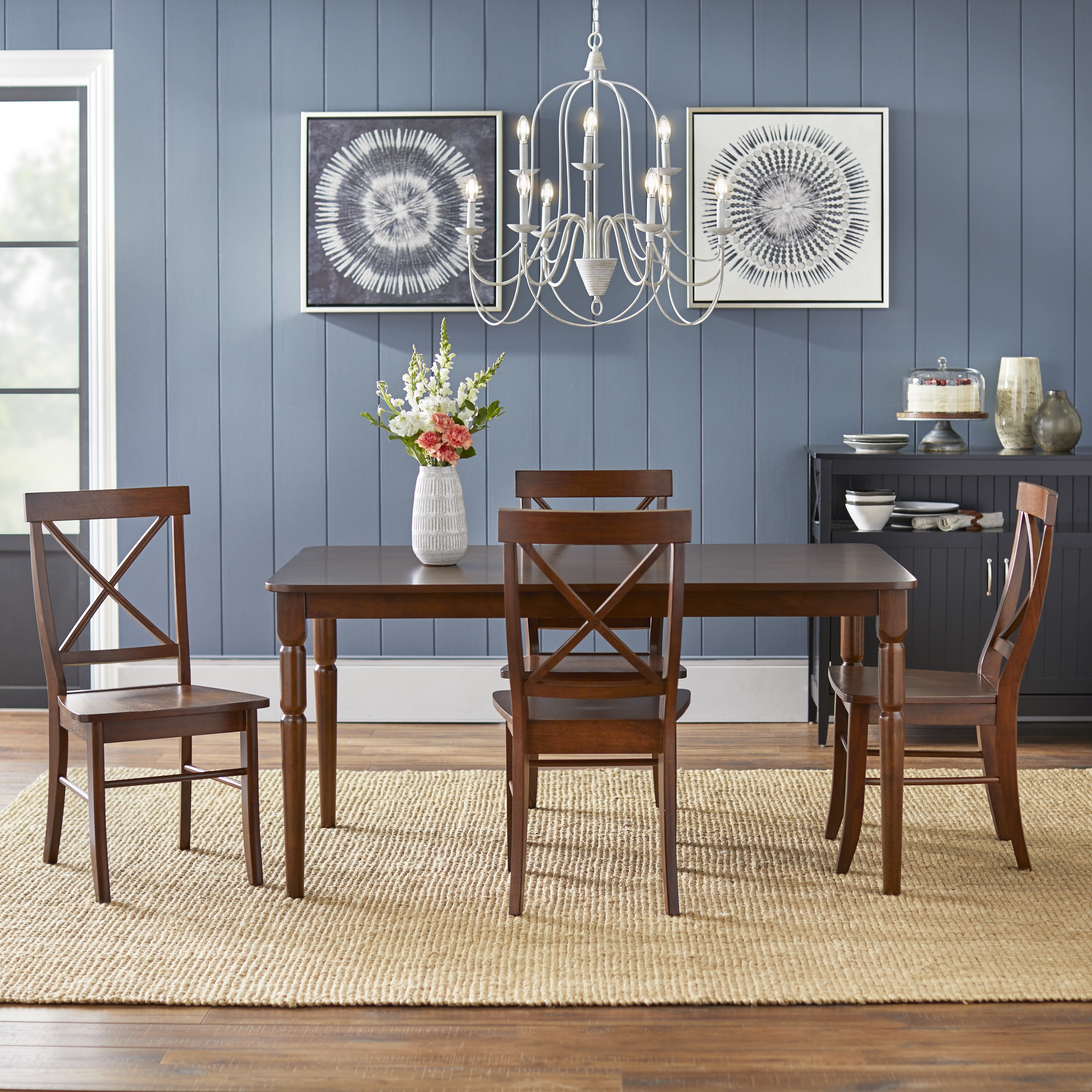 Albury Turned Legs Table, Brown