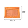 thumbnail image 3 of COFEST Pencil Case,Three-hole Pencil Case Single Zipper Transparent PVC Document Storage Bag Detachable Folder Large Capacity Pencil Case Orange, 3 of 6
