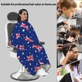 thumbnail image 5 of Australian Flag Barber Salon Hair Cutting Cape with Adjustable Closure Hairdressing Haircut Capes 55x66 In, 5 of 7