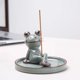 thumbnail image 2 of soporte para , soporte para palo, estatua de Animal con de ceniza, de adorno rana Gloria Quemador de incienso, 2 of 7
