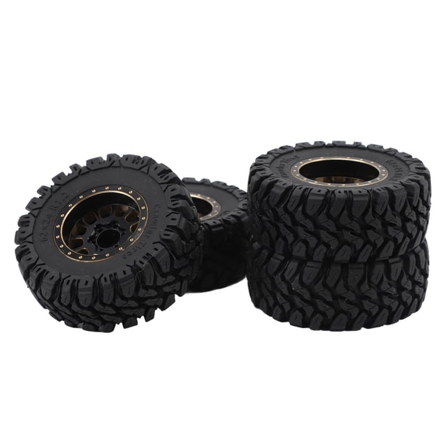 Pneus de Roue 1,2 Pouces, Traction Supérieure 4 Pcs Pneus RC pour Voiture Télécommandée 1/18