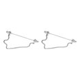 thumbnail image 1 of Baohd Mens Shirt Collar Bar Pin with Cravat Pin Clasps Link Brooch Chain Silver 7cm 2Set, 1 of 6