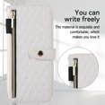 thumbnail image 4 of TECH CIRCLE Galaxy Z Fold 5 Case, Luxury Fashion PU Leather Shockproof Protective Case Magnetic with Shoulder/Wrist Strap Zipper S Pen Holder Wallet Cover for Samsung Galaxy Z Fold 5 7.6" 2023, White, 4 of 7