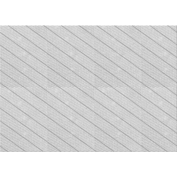 Ahgly Company Indoor Rectangle Patterned Gray Cloud Gray Area Rugs, 2' x 5'