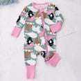 thumbnail image 2 of Weebloom Bamboo Sleepers Bamboo Bodysuits Long Sleeve Romper Soft Outfit For Infant Toddler Dailywear Comfortable Casual Rompers,Pink 3-6 Months, 2 of 3
