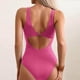 thumbnail image 5 of Traje de Baño de Bikini de Mujer Imprimido Corbata Casual Sexy Dividido de Cintura Alta Conjuntos de Playa, Traje de Baño de Nylon Spandex para la Piscina, el Mar Y las Vacaciones de Verano, 5 of 9