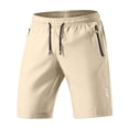 thumbnail image 2 of Guluxicc Men's Athletic Shorts Quick Dry Elastic Waist Drawstring Summer Gym Shorts With Zip Pockets, 2 of 9