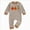 D175-Brown, variant on 12-18 Months Newborn Halloween Cute Casual Baby Fall/Winter Long Sleeved Dress With Boys And Girls Underwear Pajamas Rompers And Home Clothes Orange