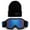Black Blue, variant on Cloud 9 - Kids Boys & Girls Professional SKi Goggles Anti-Fog UV400 Protection Wind Proof Dual Lens Triple Face Foam Winter Snow Goggles with Matching Color Beanie