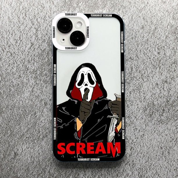 Ghostface Horror Scream Art Phone Case for iPhone 14 13 12 11 Pro Max Mini 7 8 Plus SE X XS MAX