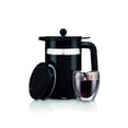 thumbnail image 3 of Bean Cold Brew French Press, 51 Oz, Plastic Beaker, Black, With Additional Lid, 3 of 6