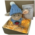 thumbnail image 1 of Mini Hug Cute Easter Gift Easter Plush With Knitted Hat And Soft Pocket Rabbit With Gift Box & Card, 1 of 4