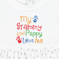 thumbnail image 4 of Inktastic Grammy and Pappy Love Me Girls Baby Dress, 4 of 5
