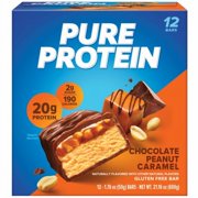 2X-Pure Protein Chocolate Peanut Caramel Protein Bars - 1.76 oz - 12 ct