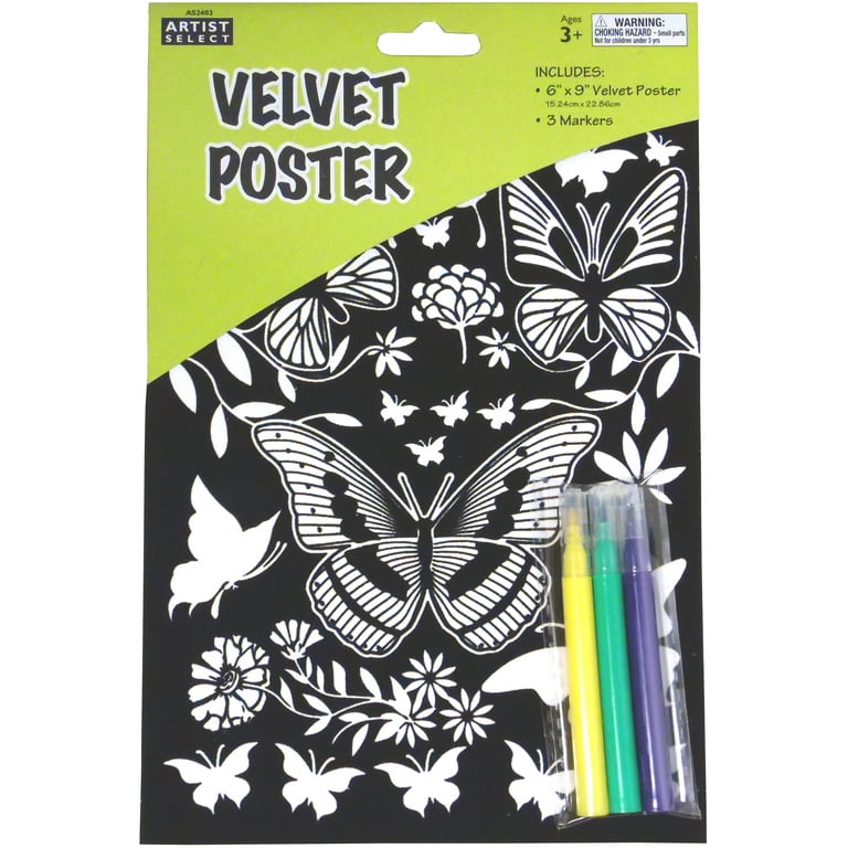 Artist Select Velvet Art Coloring Poster 6 X9 -Sea Life, 1 - Kroger