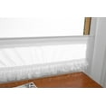 thumbnail image 6 of White Lace Ruffled Valance Curtain Toppers Kitchen Window Short Curtain Rod Pocket Cotton 60"X18" 1PC, 6 of 8