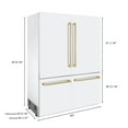 thumbnail image 4 of ZLINE KITCHEN AND BATH RBIVZWM60CB french door built in refrigerator, 4 of 5