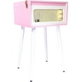 thumbnail image 5 of Arkrocket Discovery Bluetooth Record Player with Speakers & Removable Legs (Pink White), 5 of 7