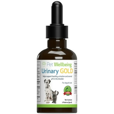 Pet Wellbeing Urinary Gold for Cats - Natural Support for Feline Urinary Tract Health - 2oz (59ml)