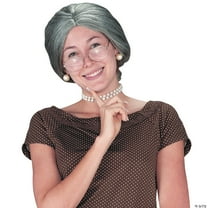 FunWorld Granny Old Lady Wig with Bun