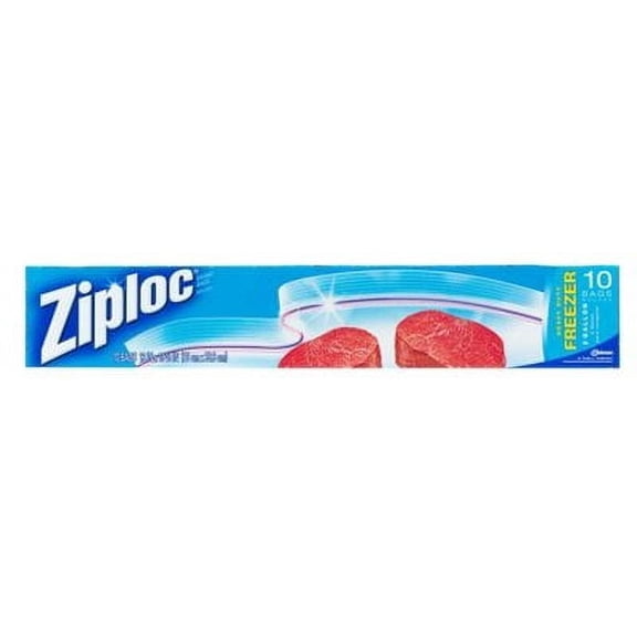 Ziploc Freezer Bags, 2 Gallon, 10 Ct (Pack - 1)