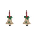 thumbnail image 2 of Monstrate Campana de Navidad Atmósferas decorativas Árbol de Navidad Colgante Tela no tejida Fondo al aire libre Patio Chimenea Decoración Albaricoque 2piezas, 2 of 6
