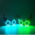 thumbnail image 5 of LINLIN LED Glasses, LED Party Glasses Luminous Glasses Cyberpunk Visor Glasses Light Up Rave Glasses with 7 Color for Halloween, 5 of 6