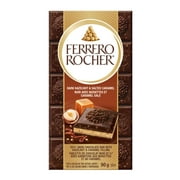 Barre de chocolat, Barre de chocolat noir avec noisettes et caramel salé Ferrero Rocher®