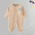 thumbnail image 5 of Odeerbi Toddler Boys Girls Clothes Baby Jumpsuit Romper Thin Warm Cotton Jumpsuit 2025 Long Sleeve Climbing Clothes Brown 12-24 Months, 5 of 5