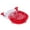 Red, variant on Chicken Grinder, Chicken Shredder Clear Lid Manual with Suction Cup for Home Kitchen Red,Black